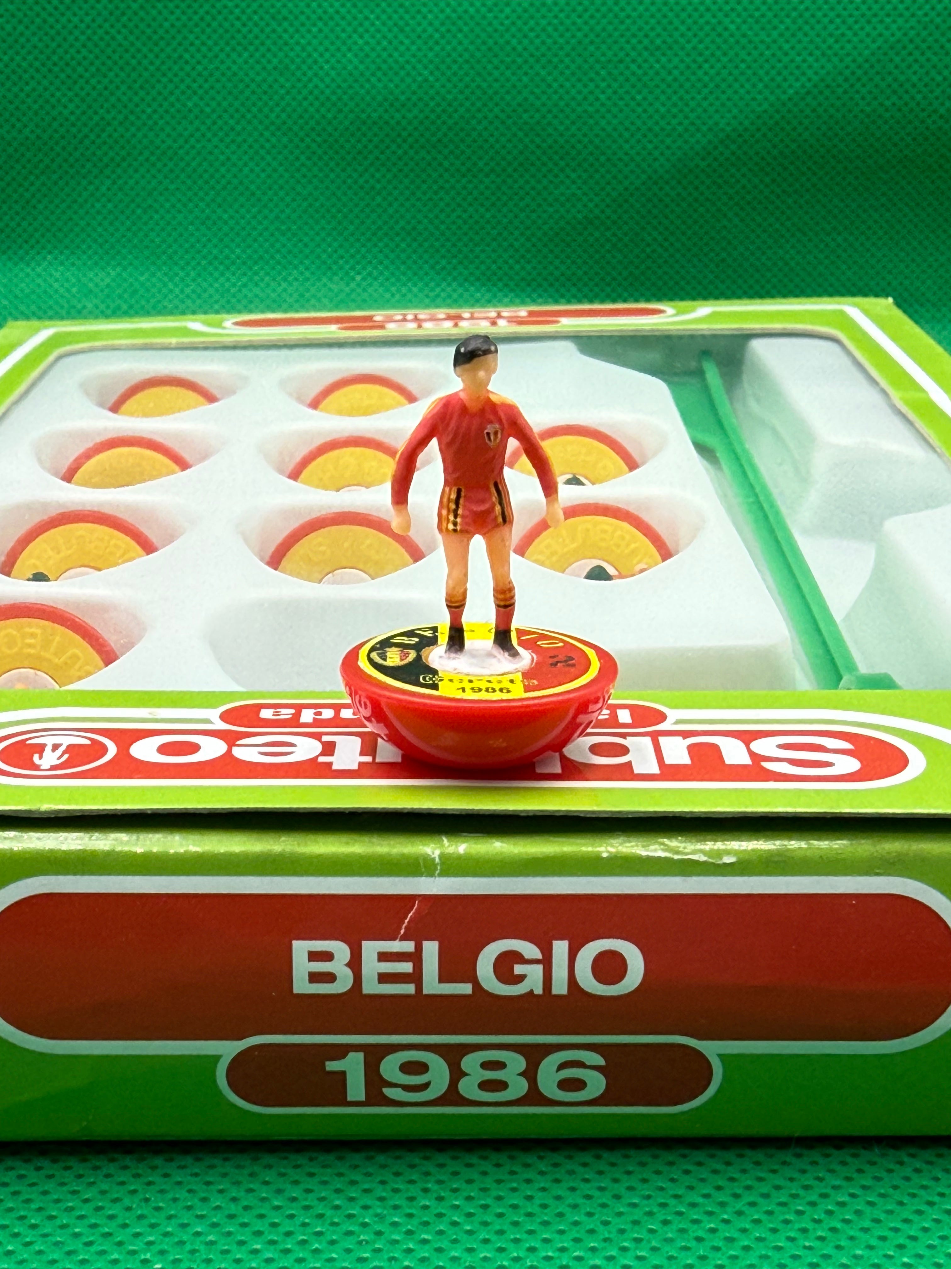 Subbuteo squadra Leggenda Lw Belgio 1986 - con Libretto