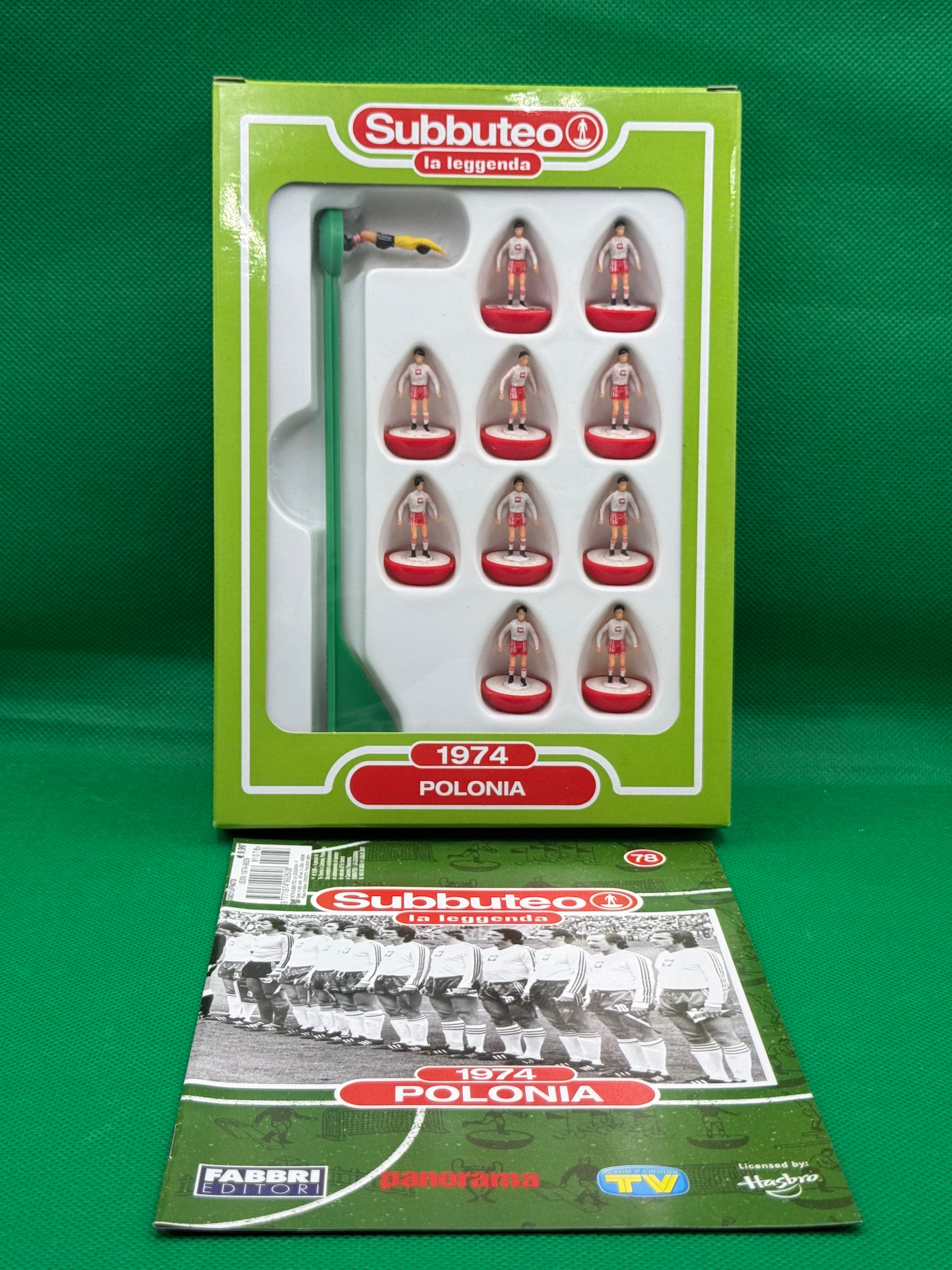 Subbuteo squadra Leggenda Lw Polonia 1974 - con Libretto