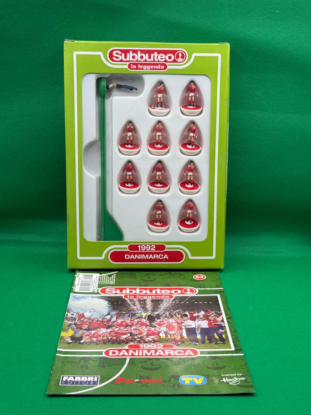 Subbuteo squadra Leggenda Lw Danimarca 1992 - con Libretto