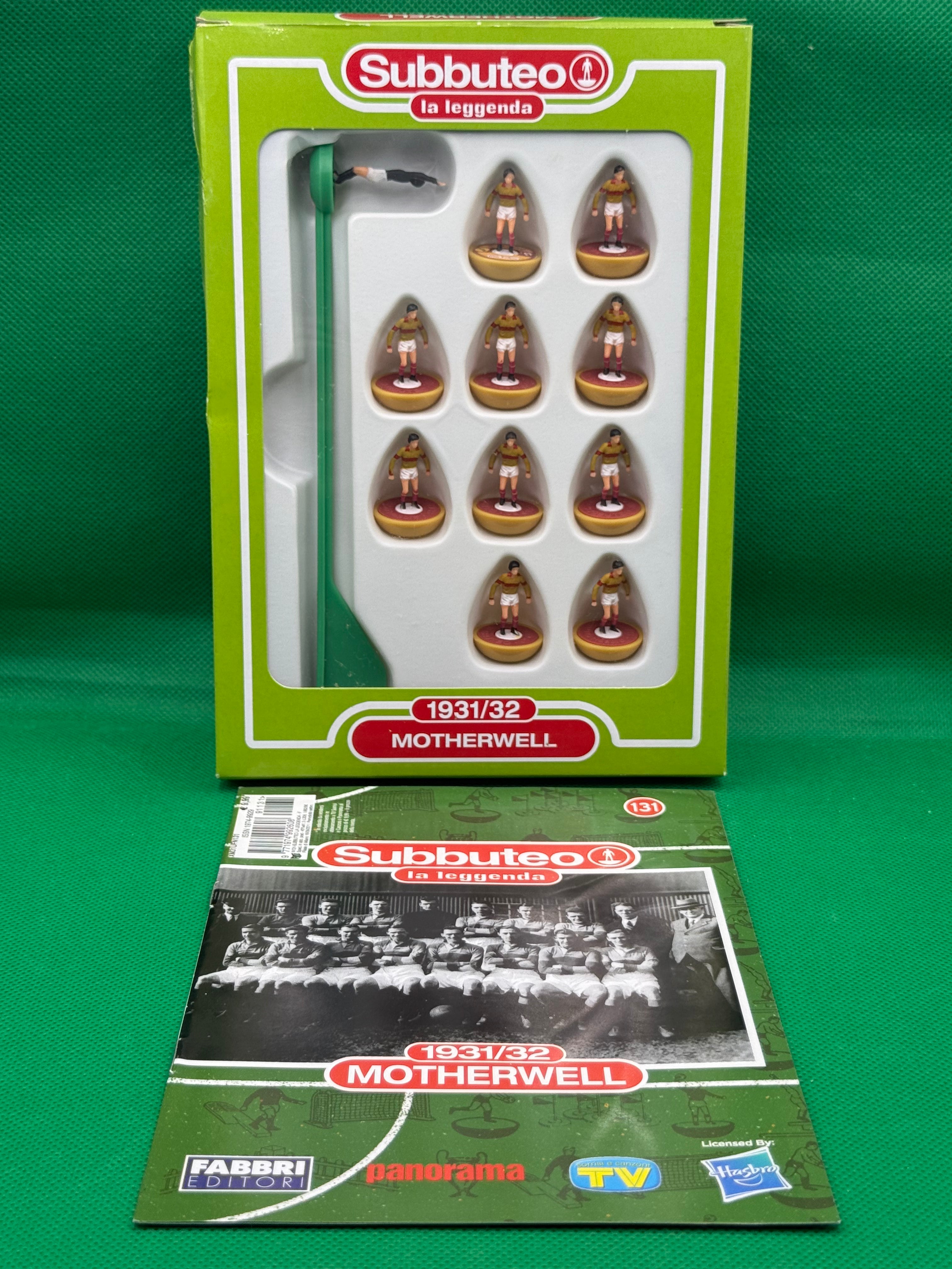 Subbuteo squadra Leggenda Lw Motherwell 1931/32 - con Libretto