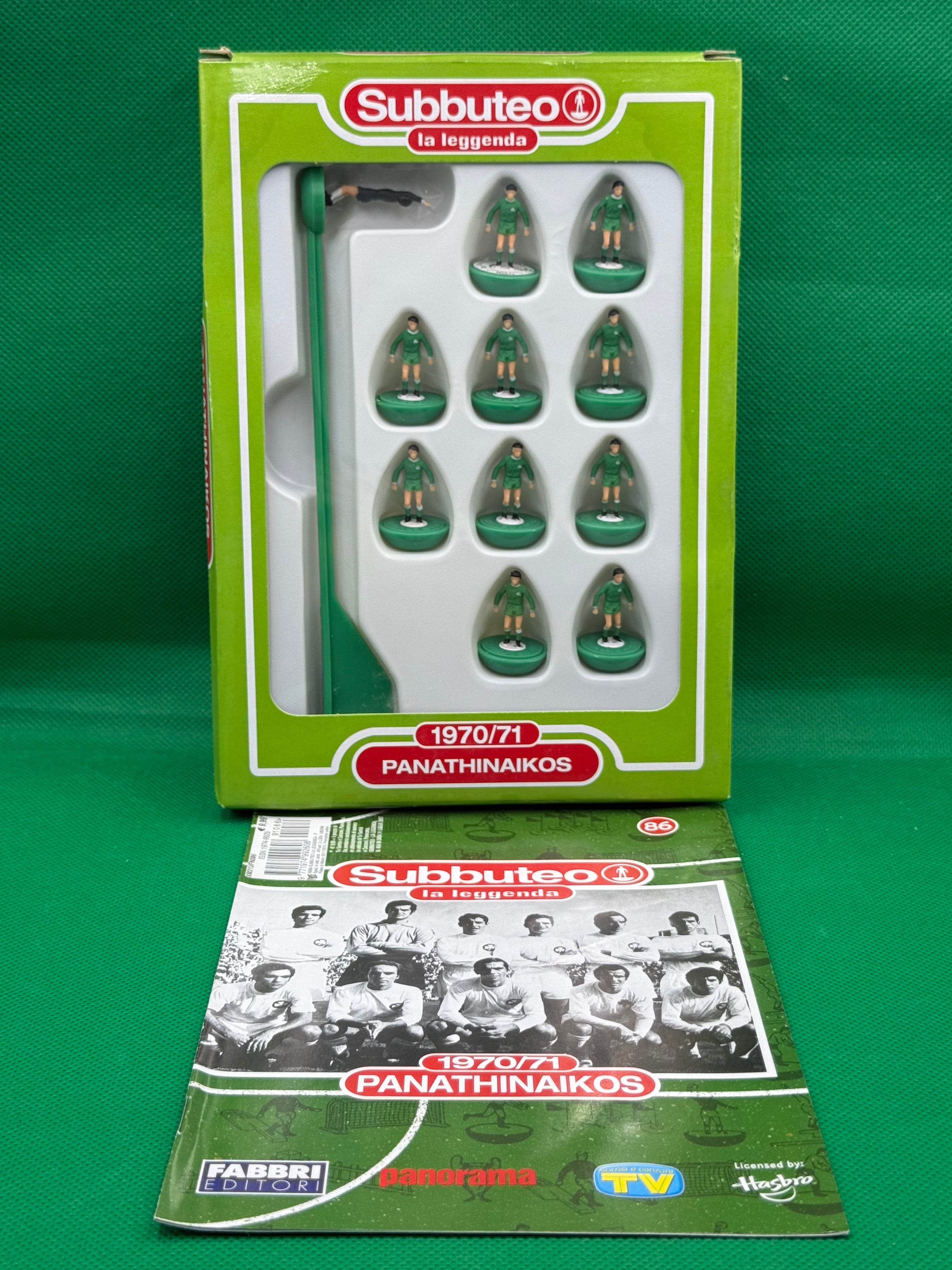 Subbuteo squadra Leggenda Lw Panathinaikos 1970/71 - con Libretto