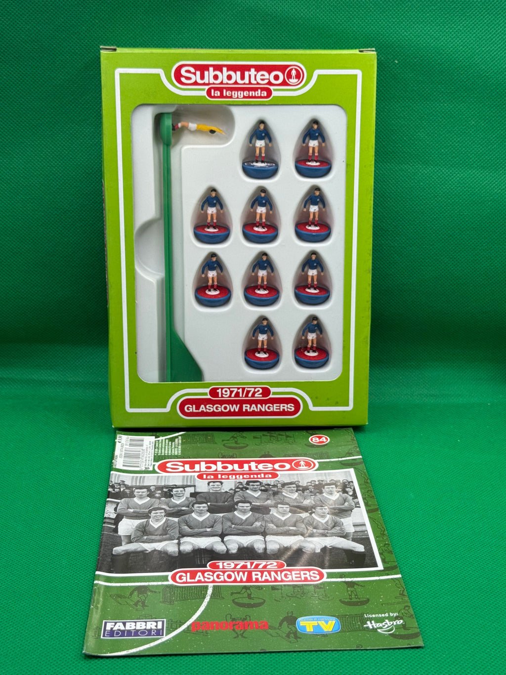 Subbuteo squadra Leggenda Lw Glasgow Rangers 1971/72 - con Libretto