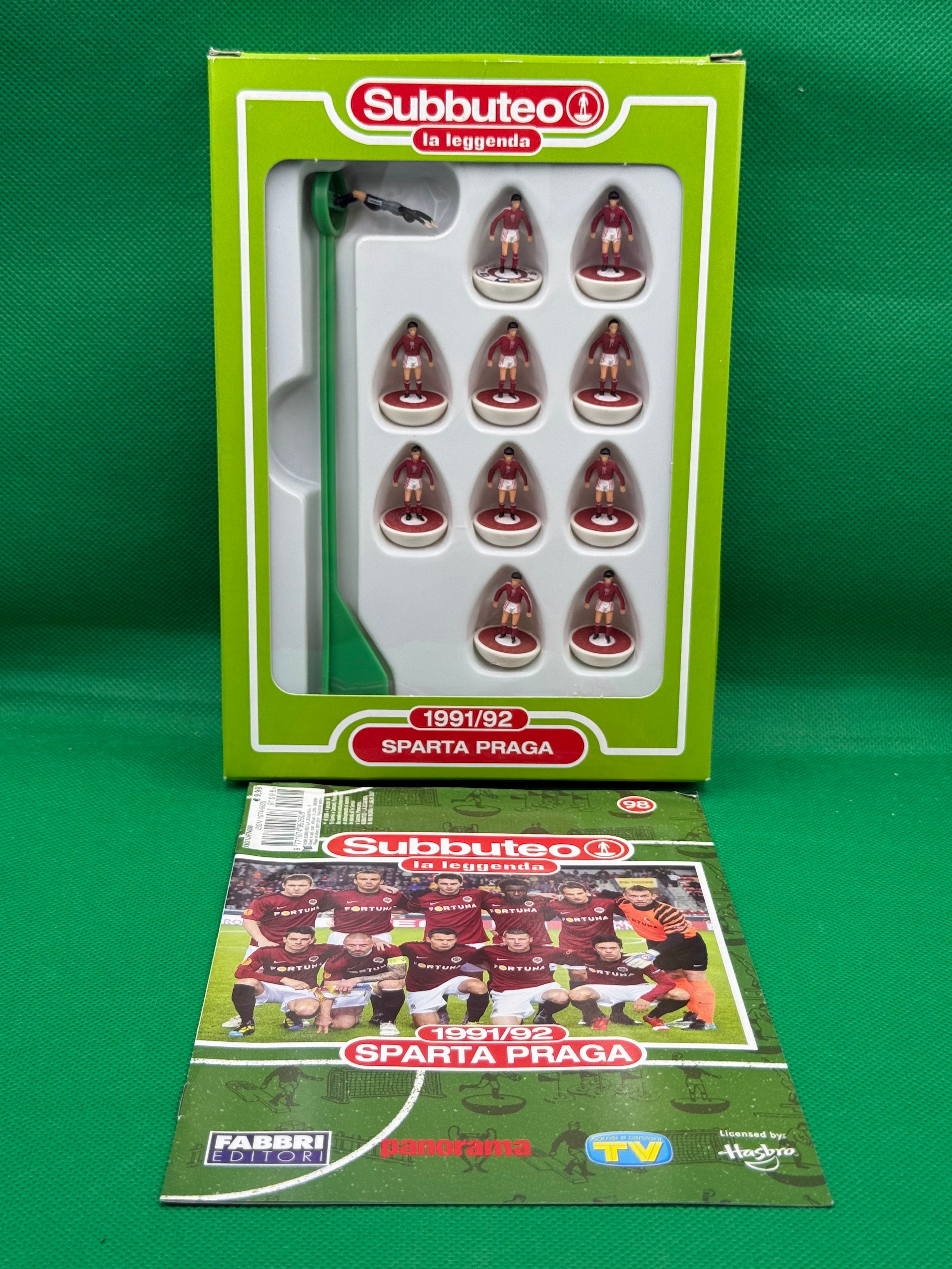 Subbuteo squadra Leggenda Lw Sparta Praga 1991/92 - con Libretto