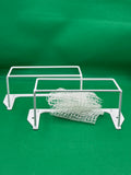 Subbuteo coppia di porte in metallo Evo