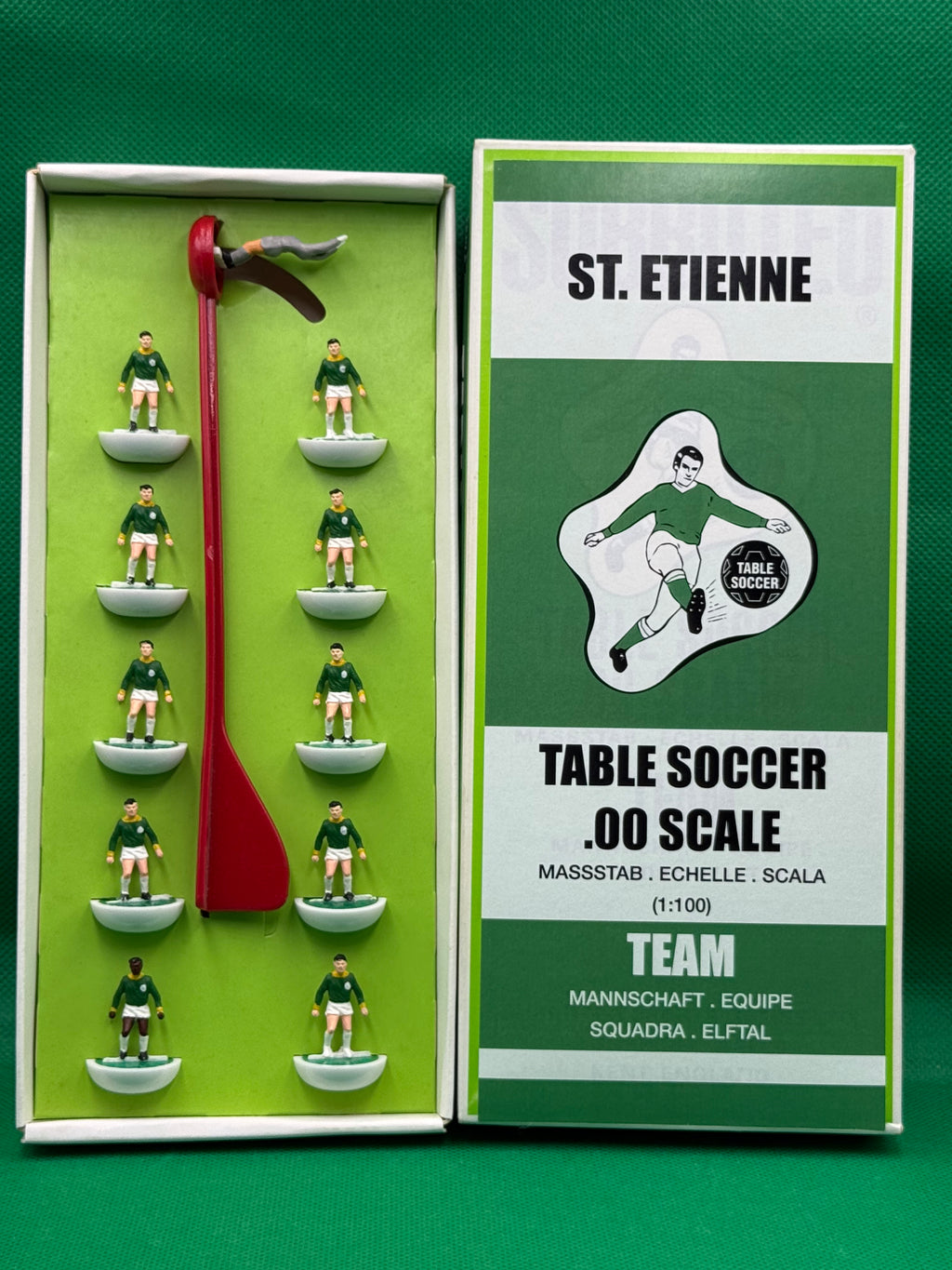 Subbuteolab squadra Hw St.Etienne - Dipinta a mano