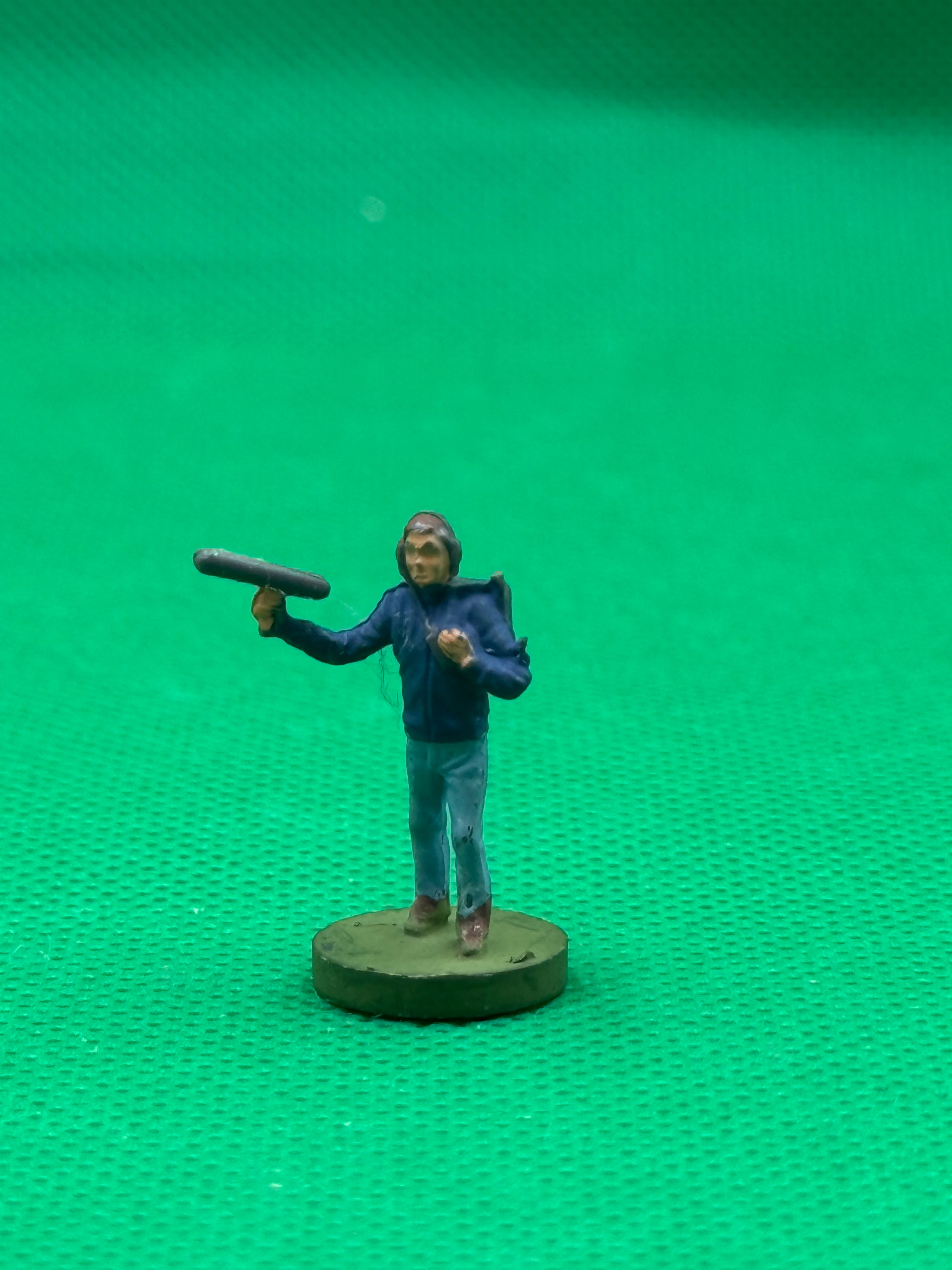 Subbuteo personaggio stadio microfonista