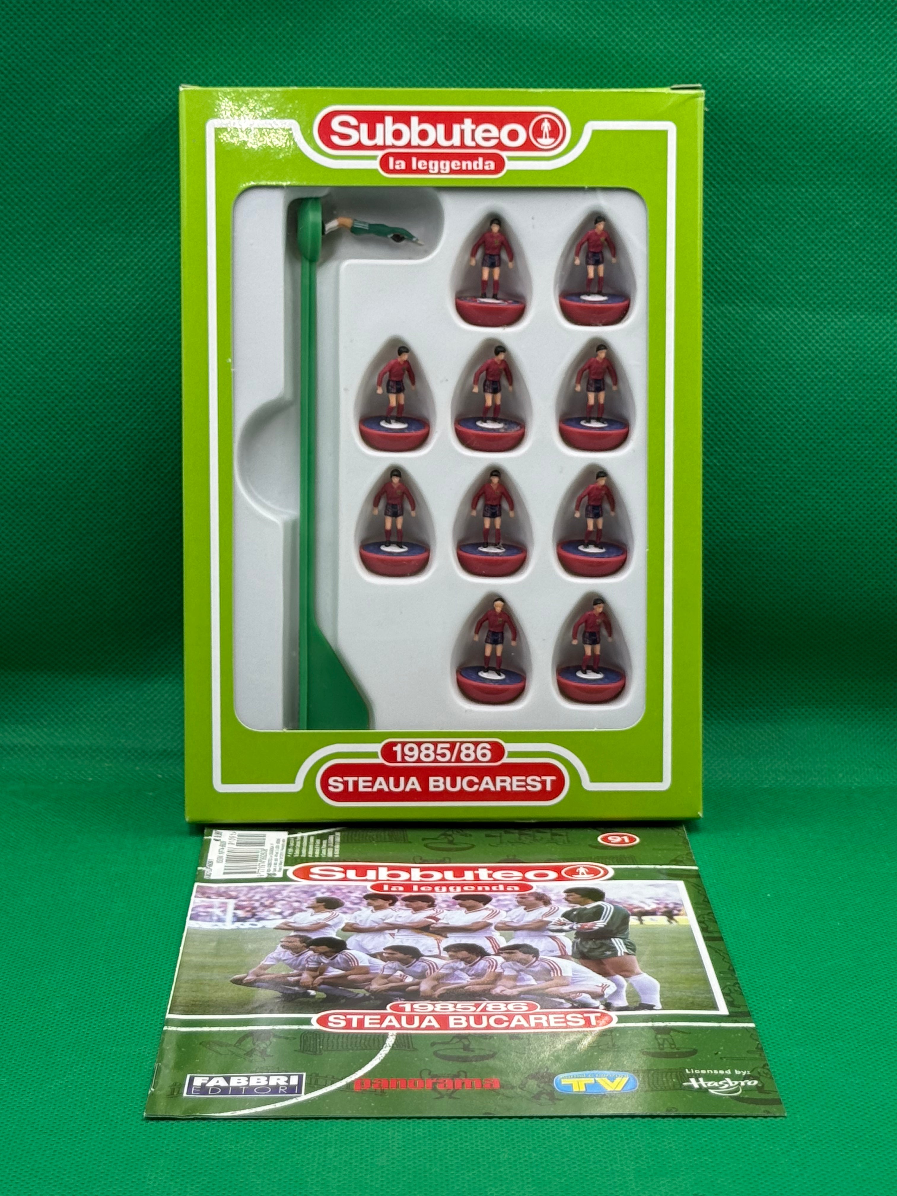 Subbuteo squadra Leggenda Lw Steaua Bucarest 1985/86 - con Libretto