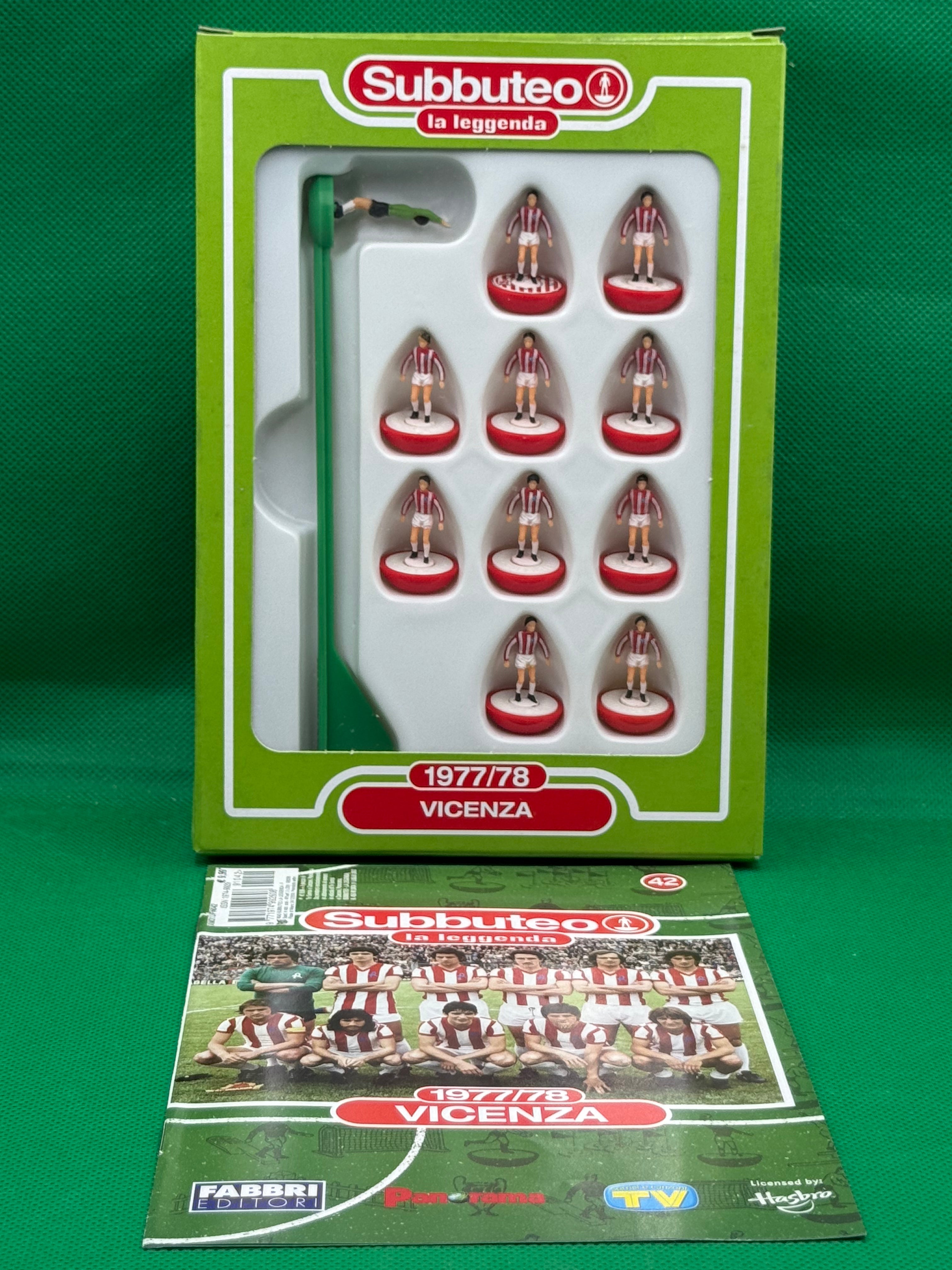 Subbuteo squadra Leggenda Lw Vicenza 1977/78 - con Libretto
