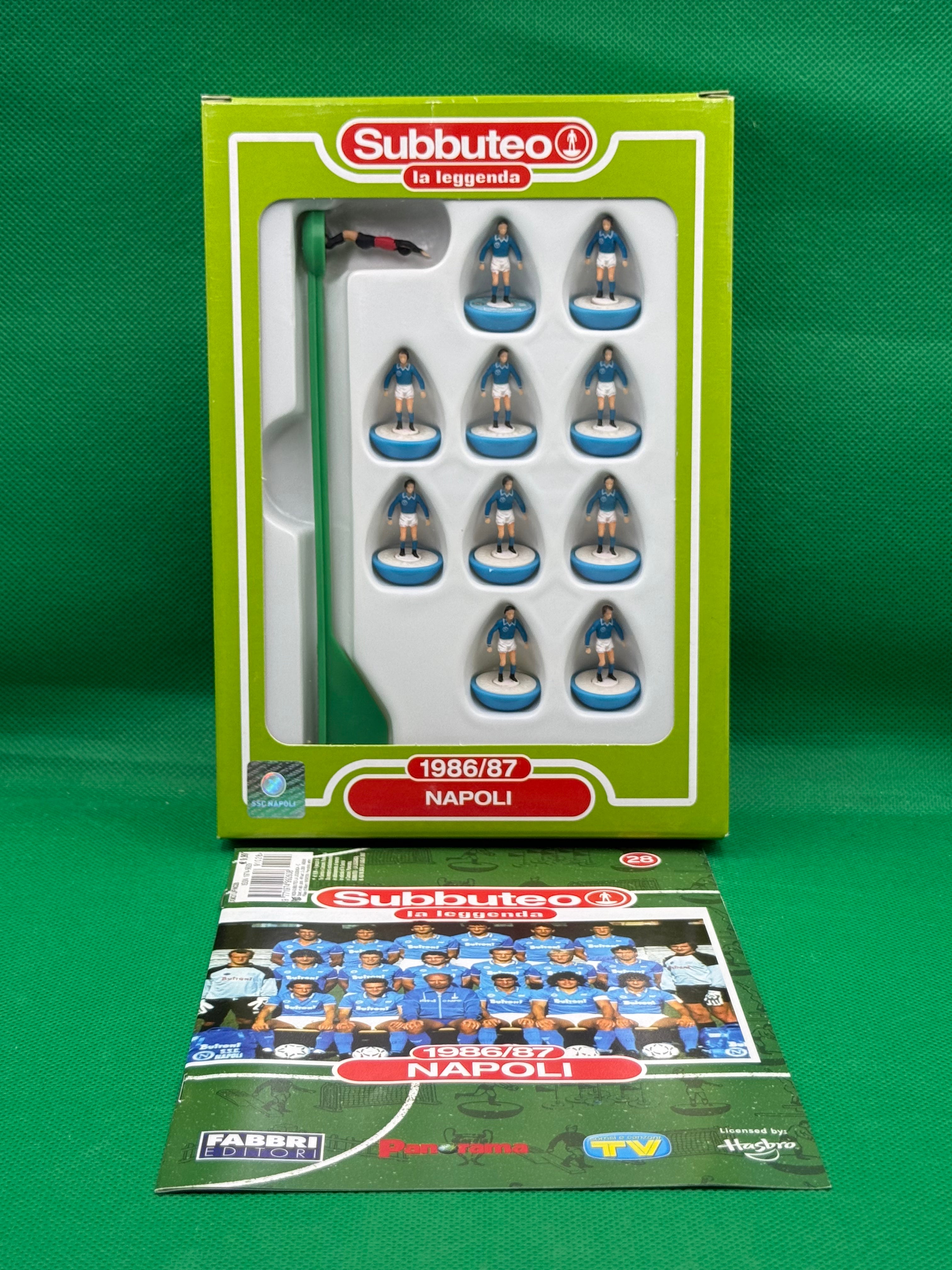 Subbuteo squadra Leggenda Lw Napoli 1986/87 - con Libretto