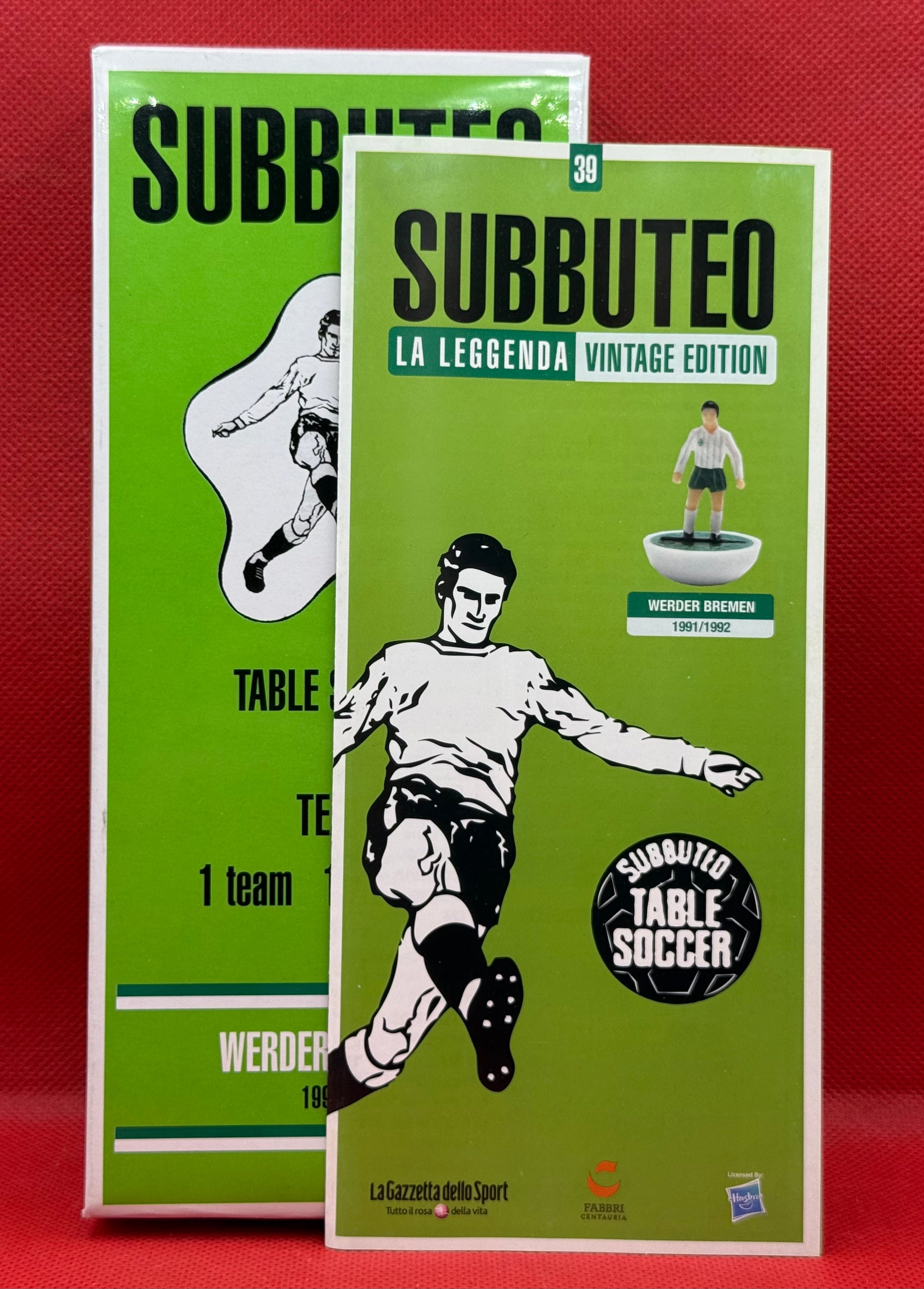 Subbuteo squadra Hw vintage Leggenda Werder Bremen 1991/92 - con libretto