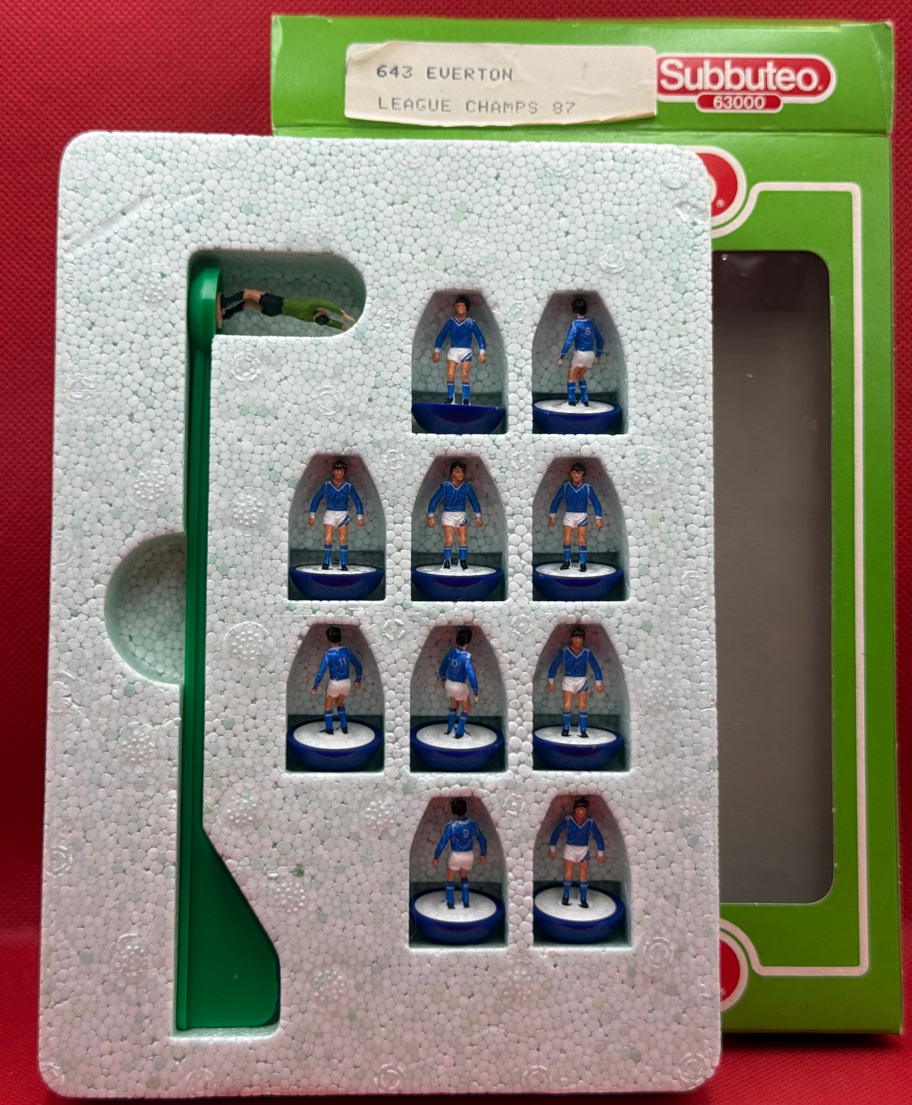 Subbuteo squadra Lw Everton ref 643 League Champs 97