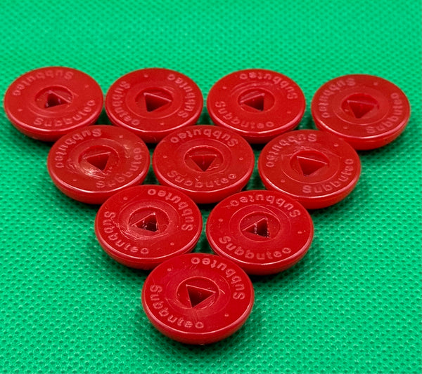 Subbuteo Hasbro kit 10 basi - colore Rosso