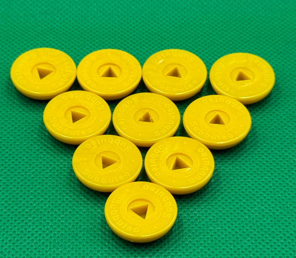 Subbuteo Hasbro kit 10 basi - colore Giallo