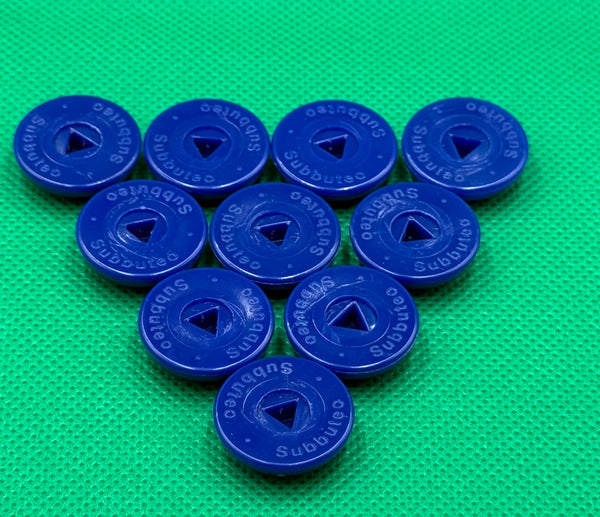 Subbuteo Hasbro kit 10 basi - colore Blu