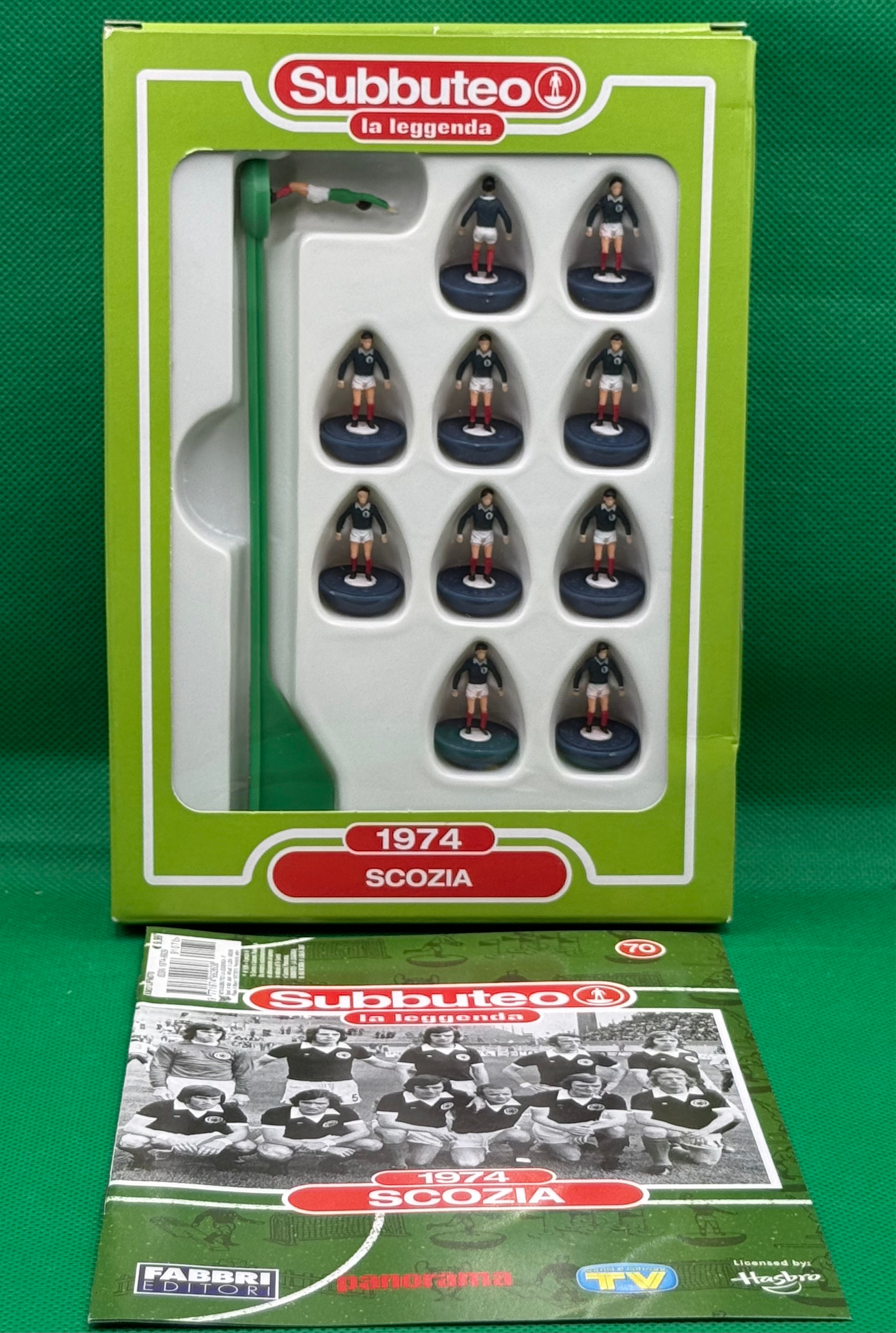 Subbuteo 'serie la Leggenda Lw' Scozia 1974 - con Libretto