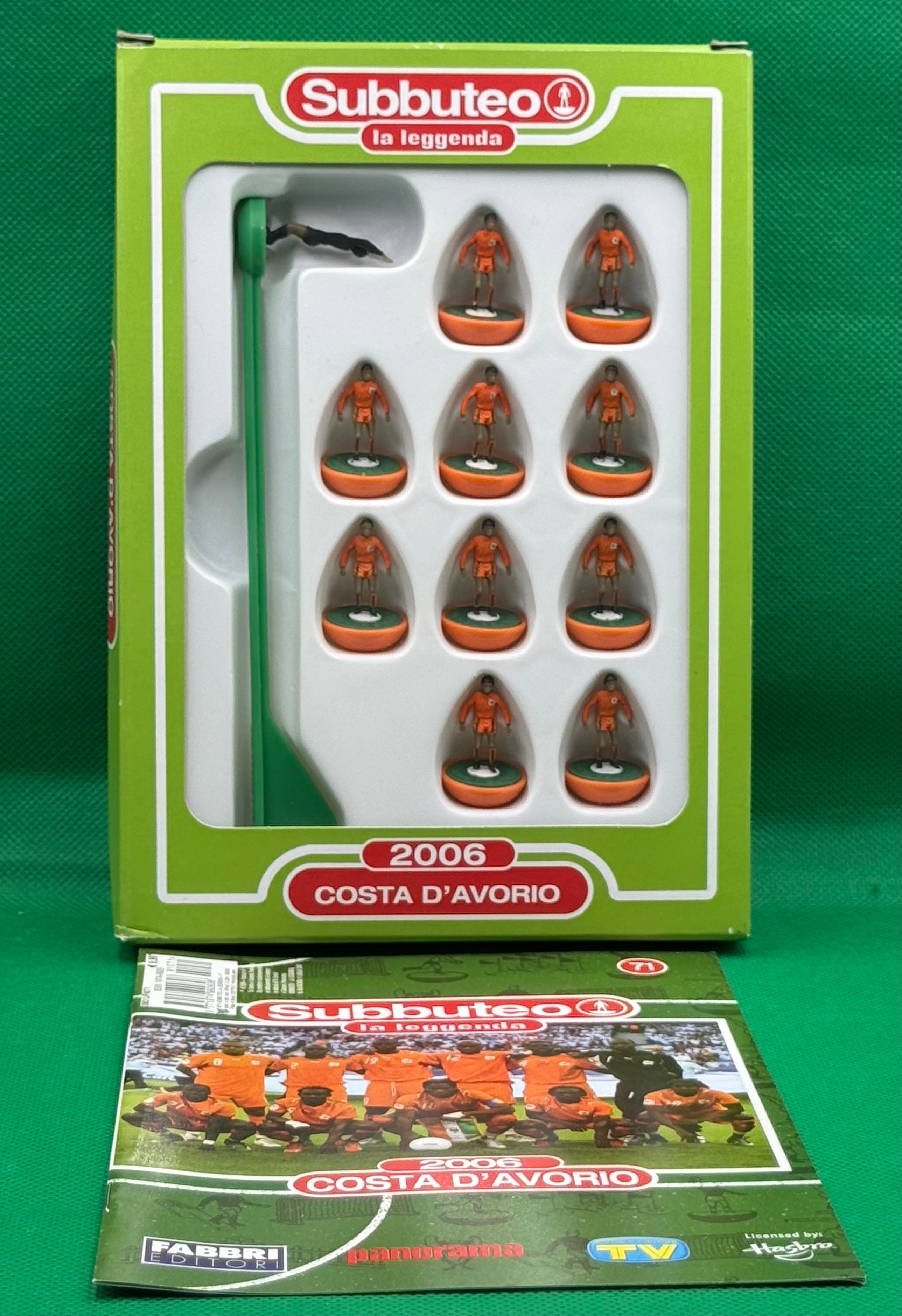Subbuteo 'serie la Leggenda Lw' Costa d'Avorio 2006 - con Libretto