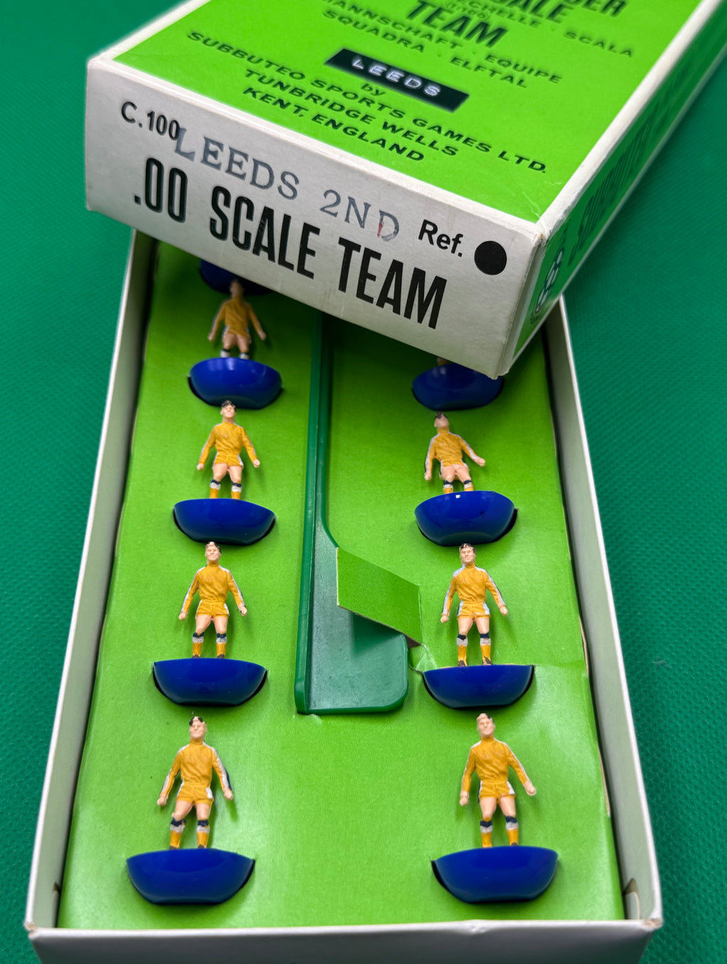 Subbuteo squadra Hw Leeds 2nd ref 208 Named