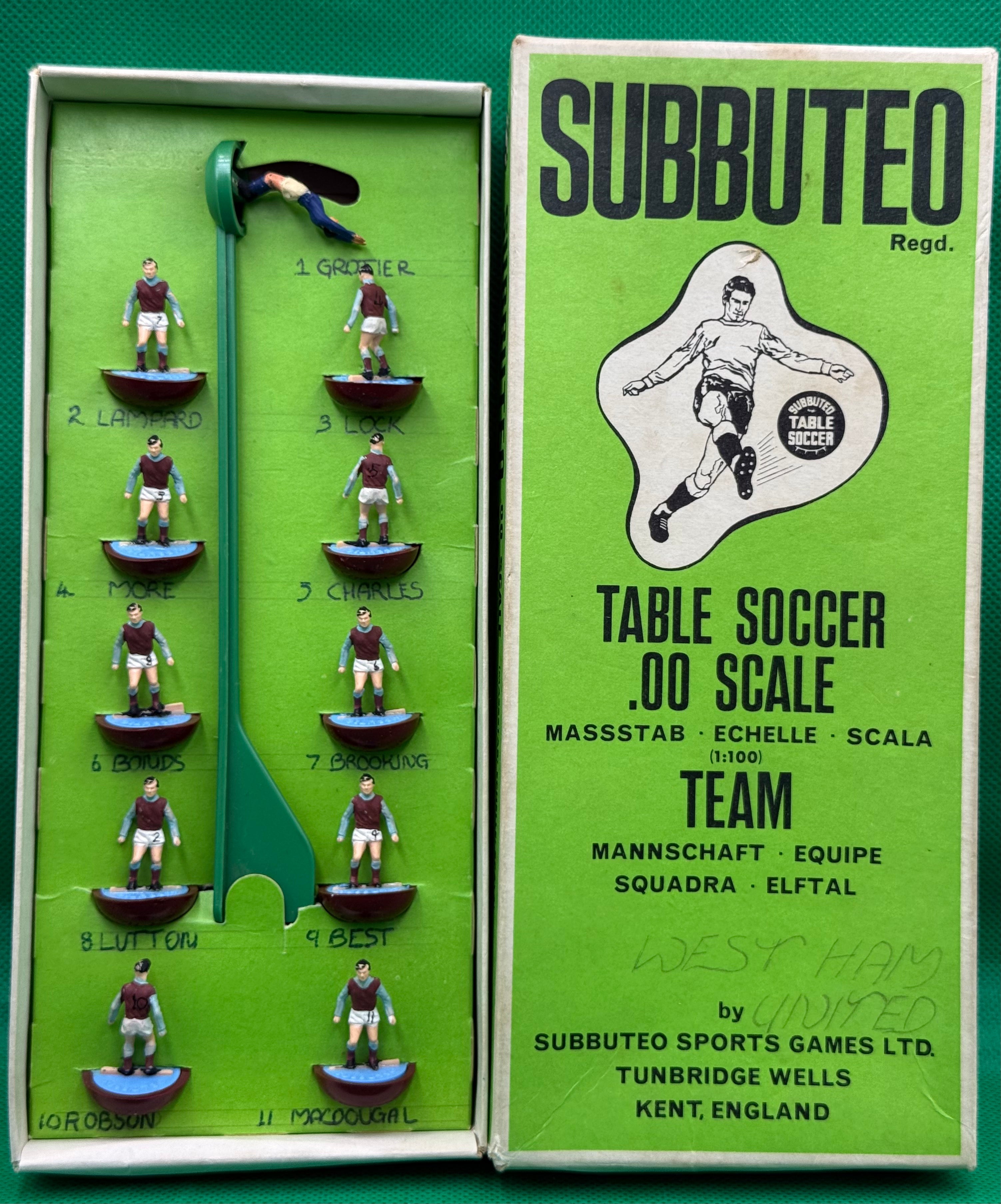 Subbuteo squadra Hw West Ham United ref 007