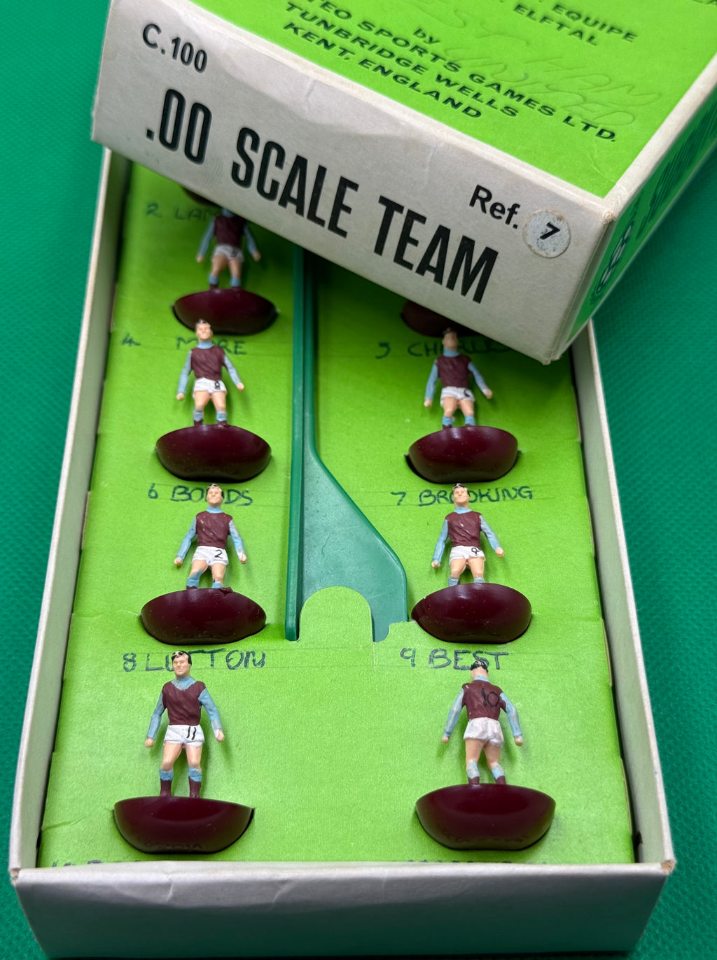 Subbuteo squadra Hw West Ham United ref 007