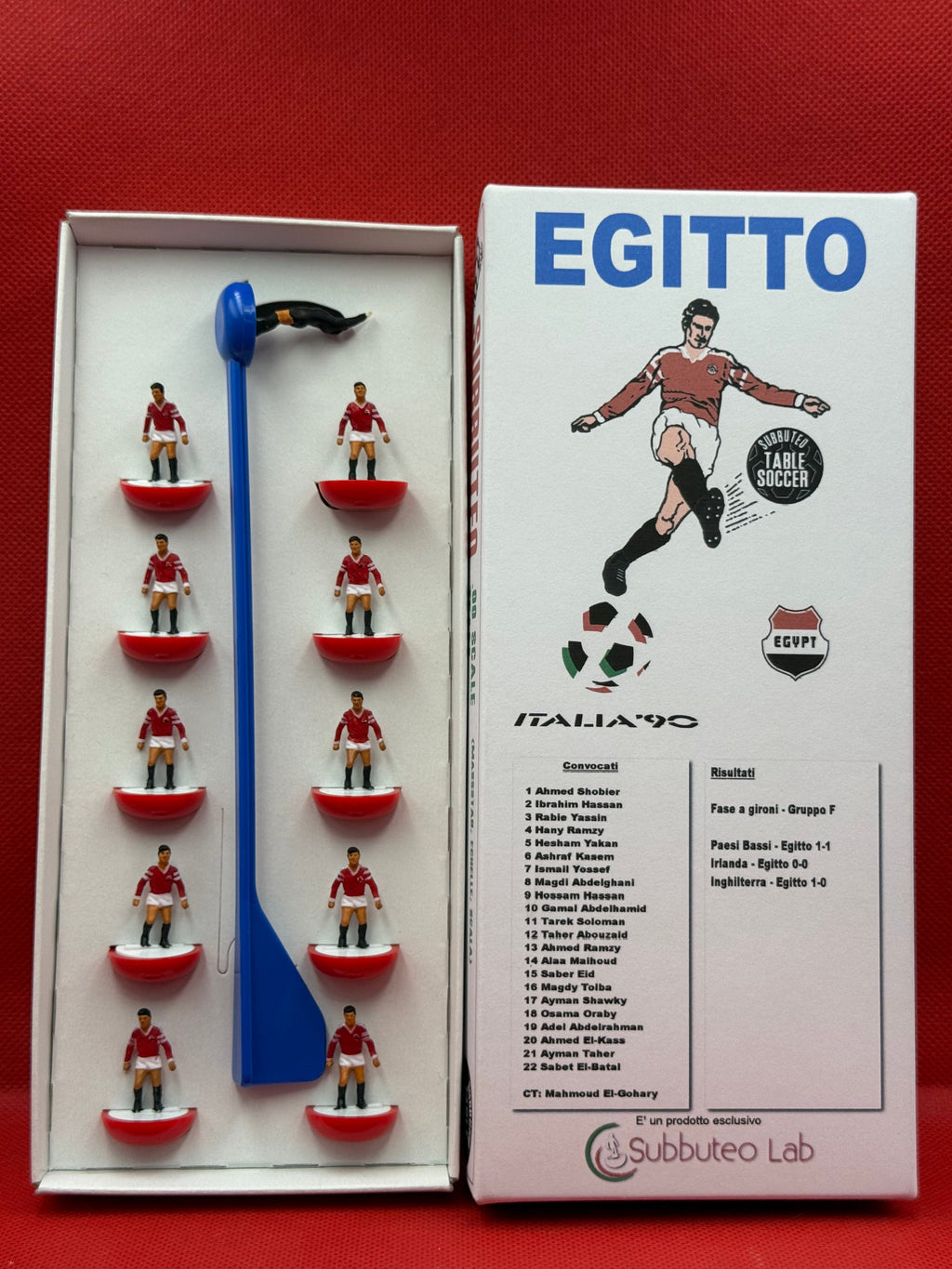 Subbuteolab Collection - Squadra Hw Egitto - Italia 1990