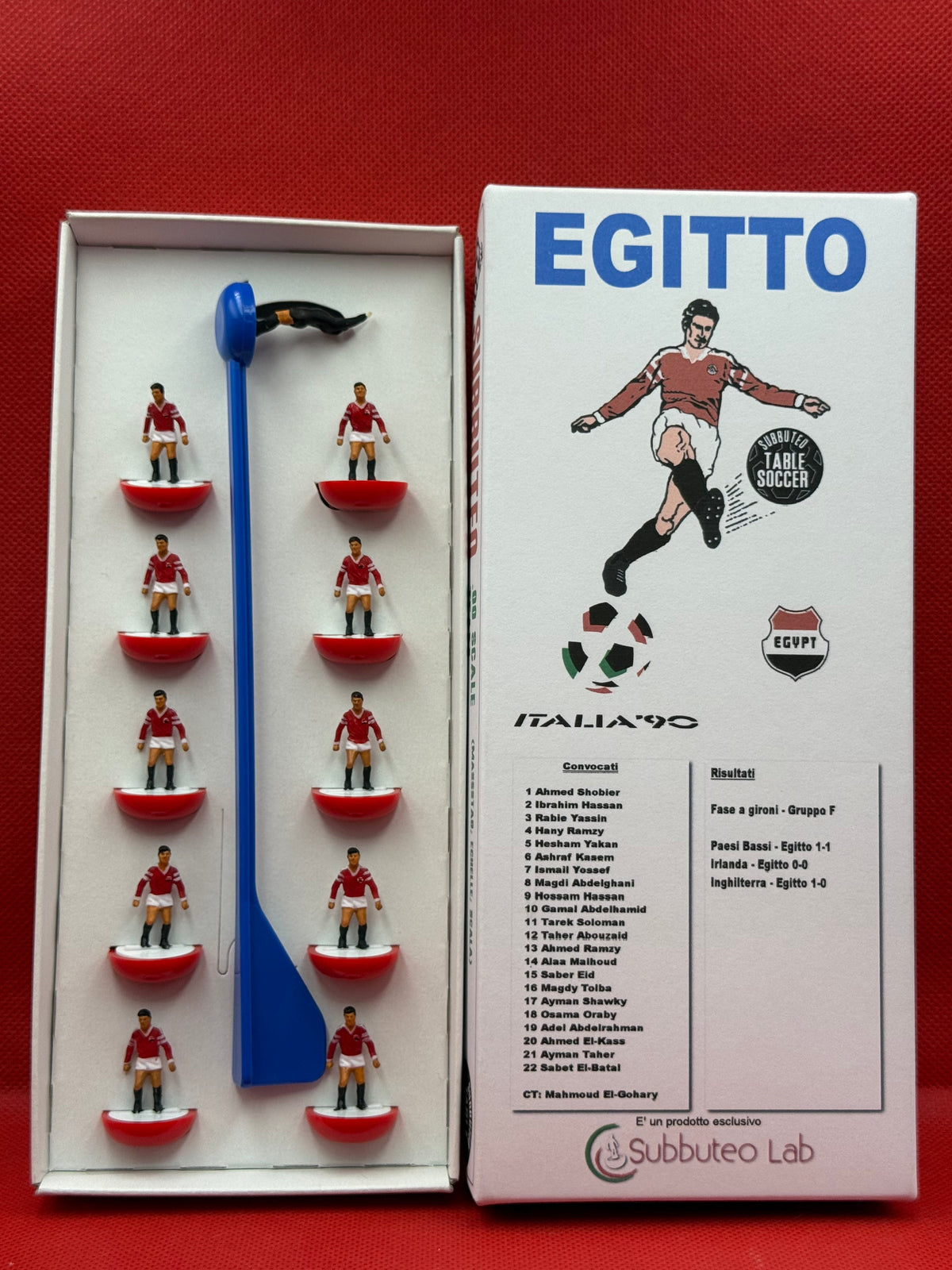 Subbuteolab Collection - Squadra Hw Egitto - Italia 1990