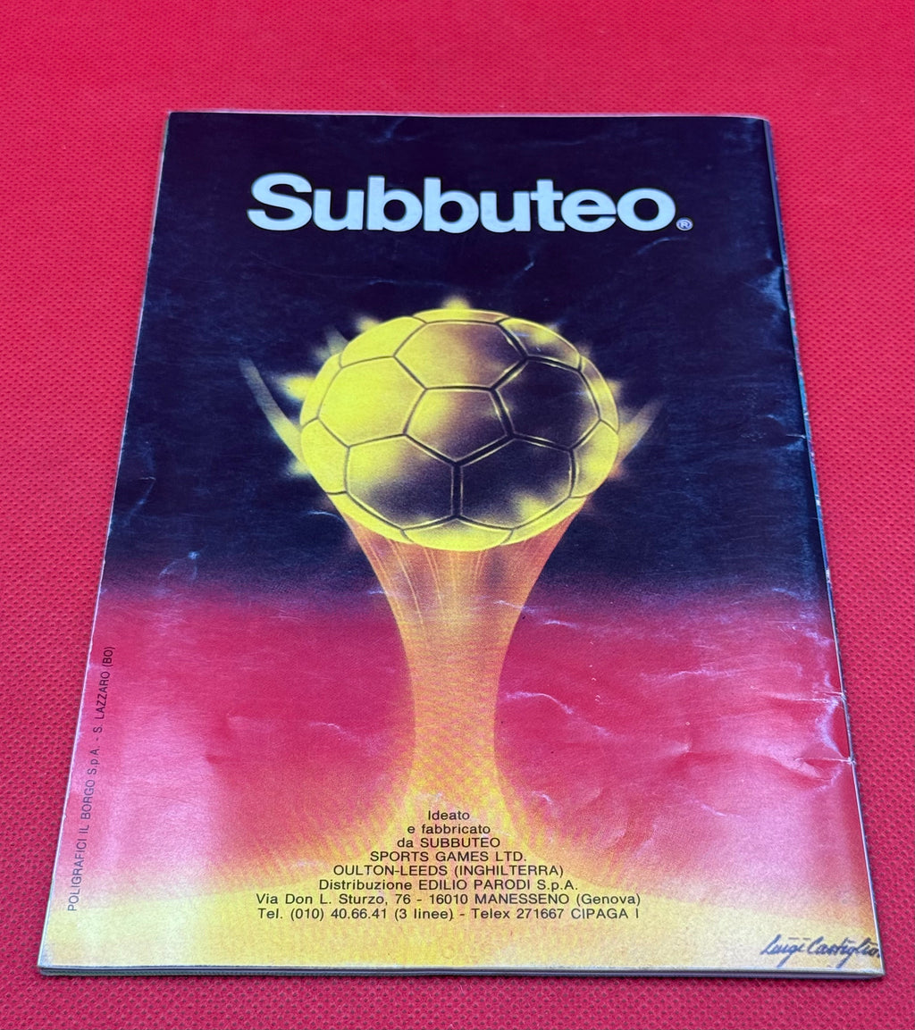Subbuteo catalogo 1987/88