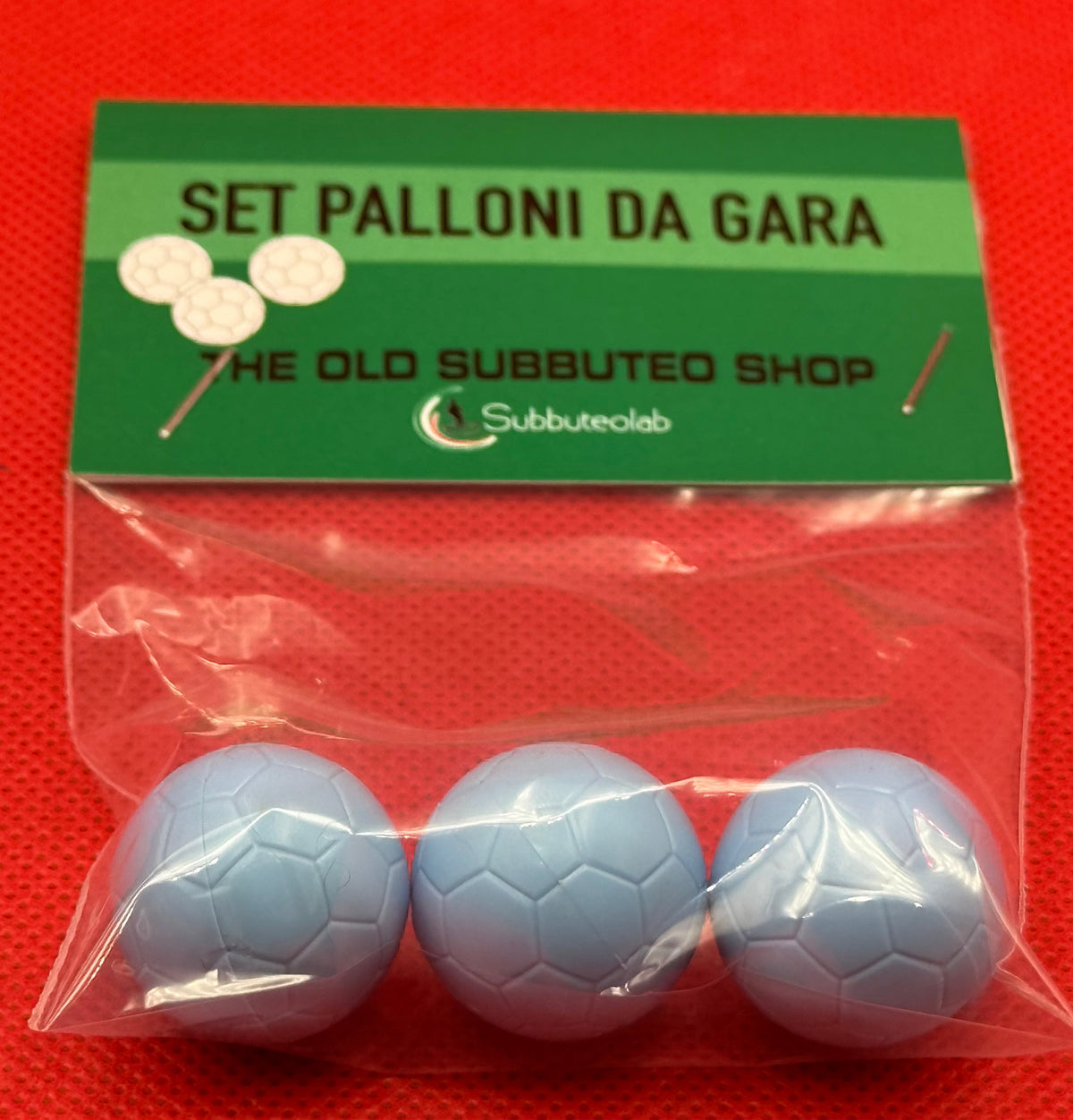 Subbuteolab blister 3 palloni da Gara Celeste