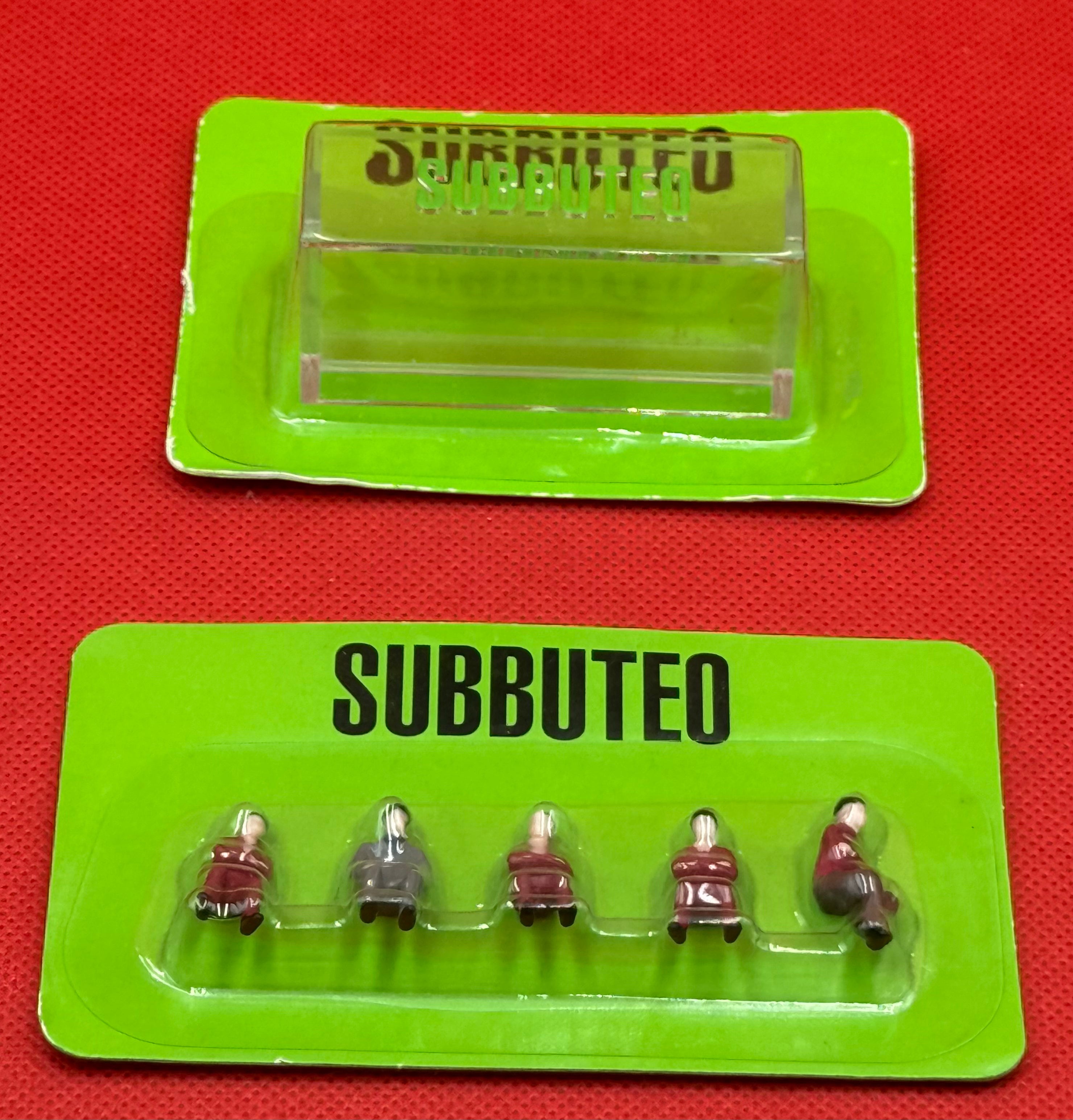 Subbuteo panchina con personaggi tuta rossa - serie 'La leggenda Vintage Edition'