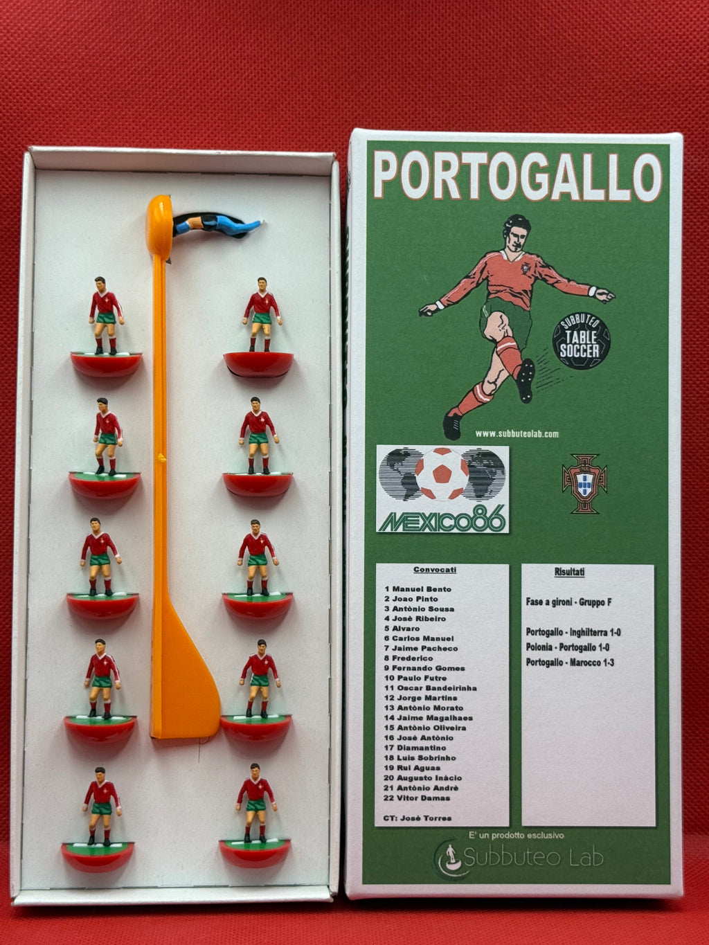 Subbuteolab collection - Squadra Hw Portogallo - Messico 1986