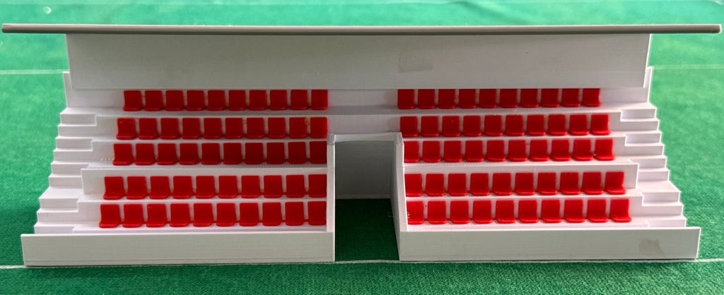 Subbuteolab Linea stadio 3D Gradinata con tettoia - Seggiolini Rossi
