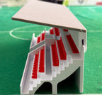 Subbuteolab Linea stadio 3D Gradinata con tettoia - Seggiolini Rossi