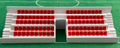 SubbuteoLab Linea stadio 3D Gradinata - Seggiolini Rossi