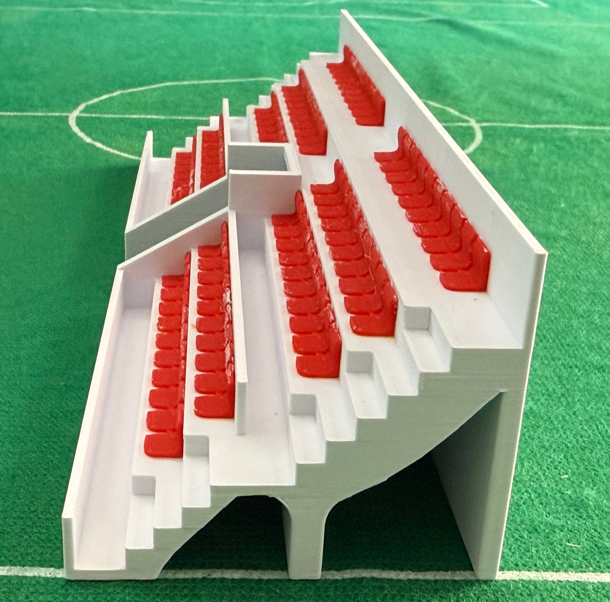 SubbuteoLab Linea stadio 3D Gradinata - Seggiolini Rossi
