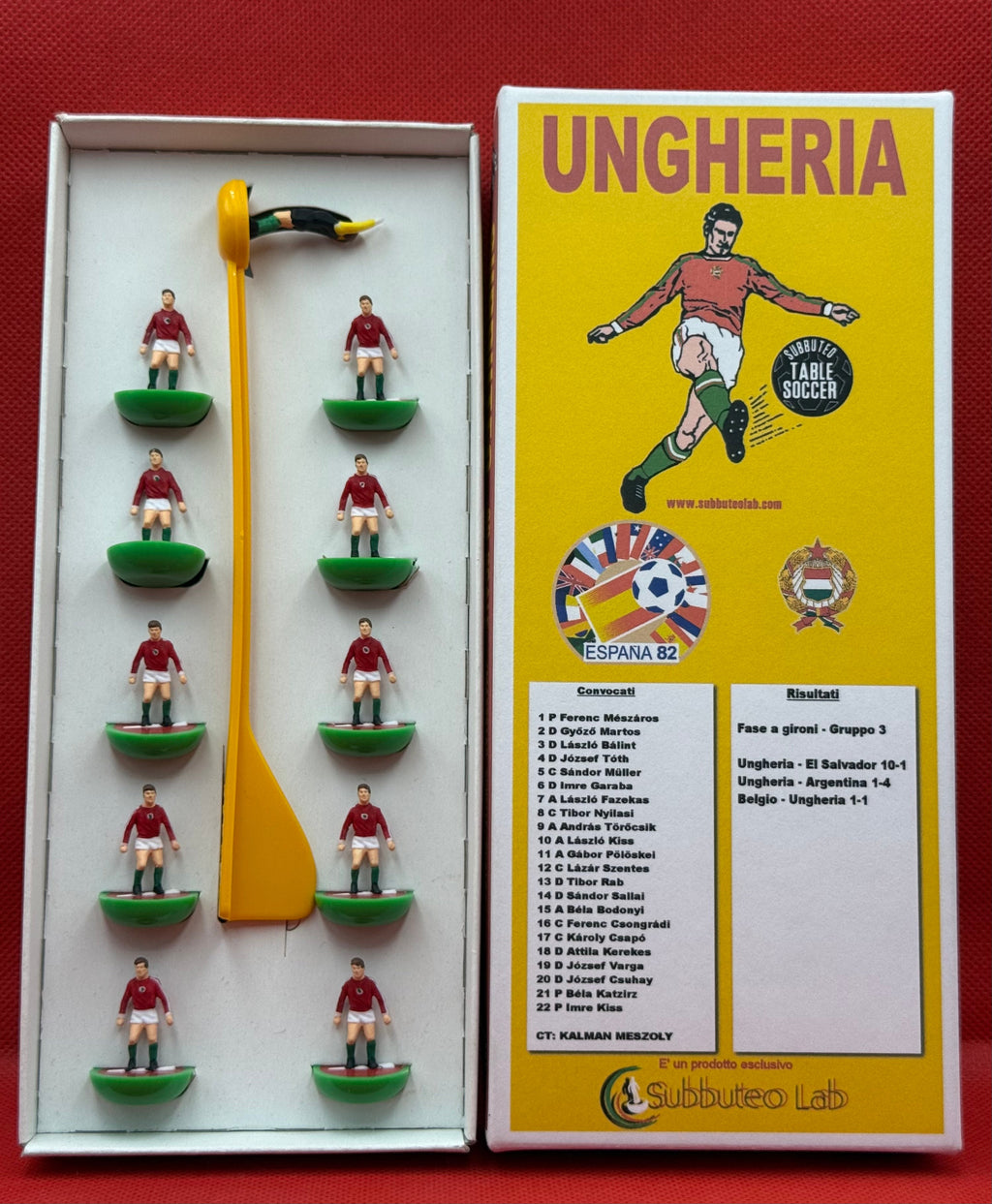 Subbuteolab Collection - Squadra Hw Ungheria - Spagna 1982