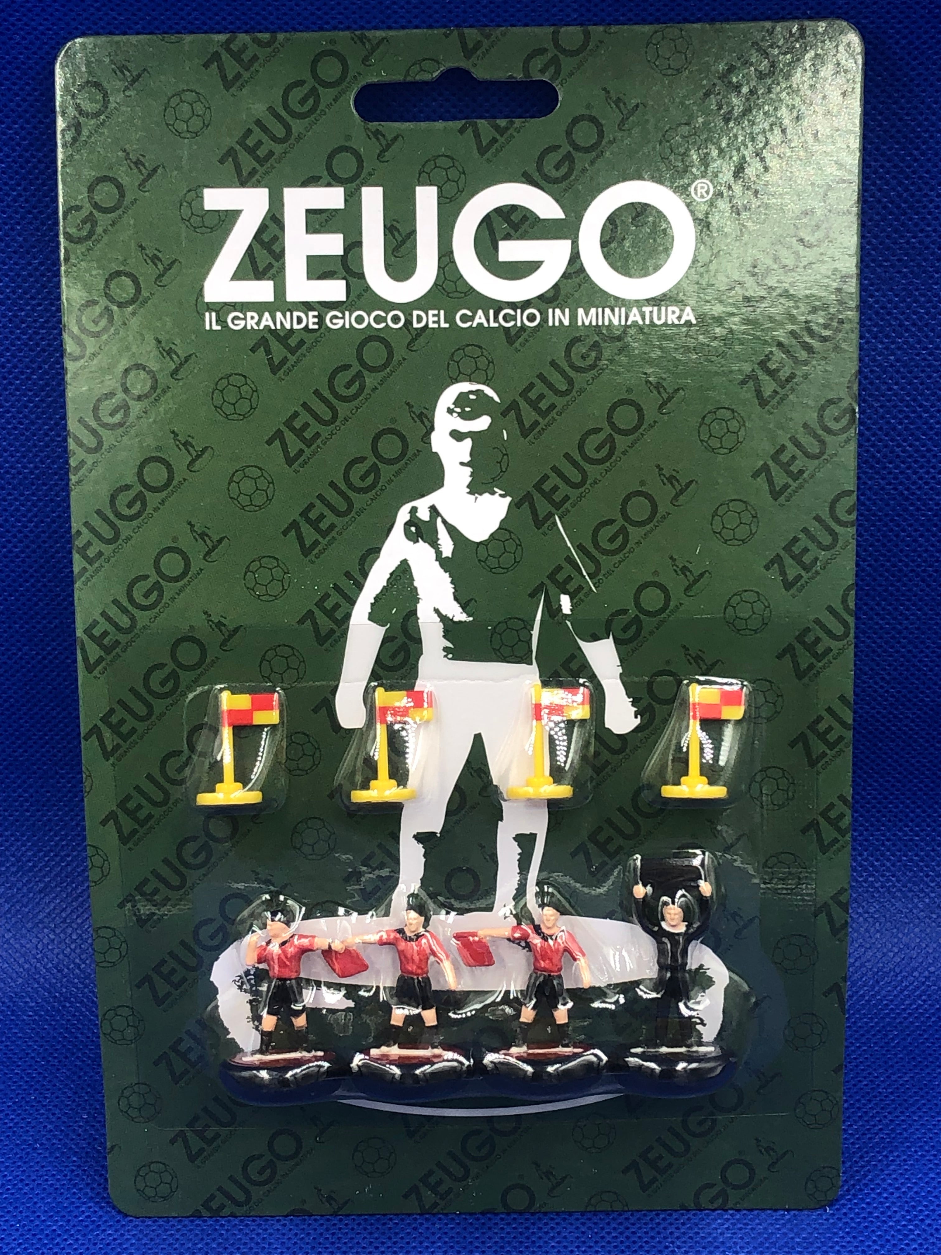 Zeugo blister terna arbitrale + quarto uomo - Tuta Rossa