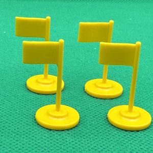 Subbuteo kit 4 bandierine corner replica colore - Giallo