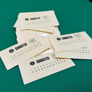 Subbuteo coppia fogli numeri adesivi - serie Leggenda Vintage